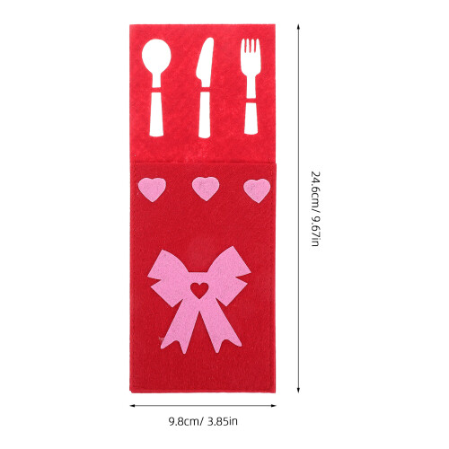 4Pcs Bow Shape Cutlery Bag For Dinner Table And Wedding Silverware 1