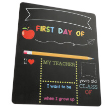 Preschool Chalkboard Sign Kindergarten Erasable School Board