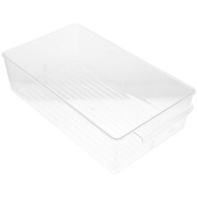 1Pc Freezer Storage Box Clear Plastic Refrigerator Case