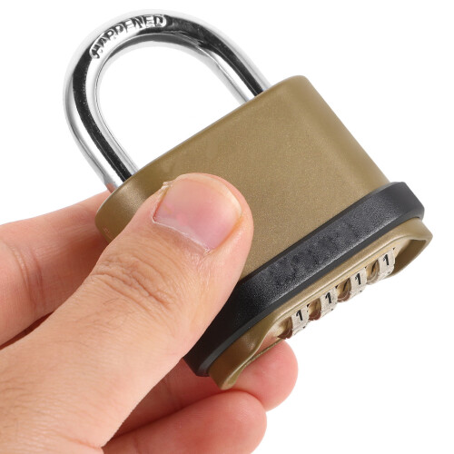 3Pcs Heavy Duty Weatherproof Resettable Combo Lock For Gate Shed Storage 2