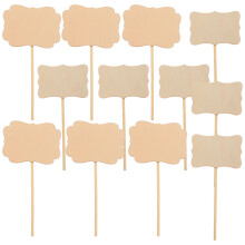 20Pcs Wooden Garden Plant Markers Blank Rustic Flower Labels
