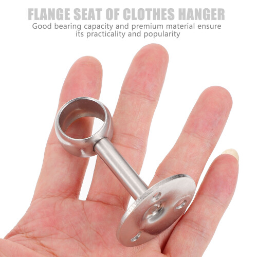 8Pcs Stainless Steel Ceiling Mount Brackets For Curtain Rod Support 2