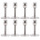 8Pcs Stainless Steel Ceiling Mount Brackets For Curtain Rod Support 4