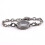 Crystal Memory Locket Bracelet For Floating Charms Gift Black 4