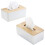 4Pcs Wooden Tissue Box Holder Rectangular For Home Office 7