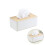 4Pcs Wooden Tissue Box Holder Rectangular For Home Office 2