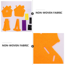 9 Pcs Halloween Candy Bag Diy Trick Or Treat Tote Non-Woven
