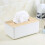4Pcs Wooden Tissue Box Holder Rectangular For Home Office 6