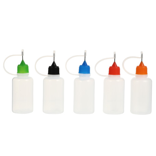 15Pcs 30Ml Needle Applicator Tip Plastic Glue Bottles For Oil