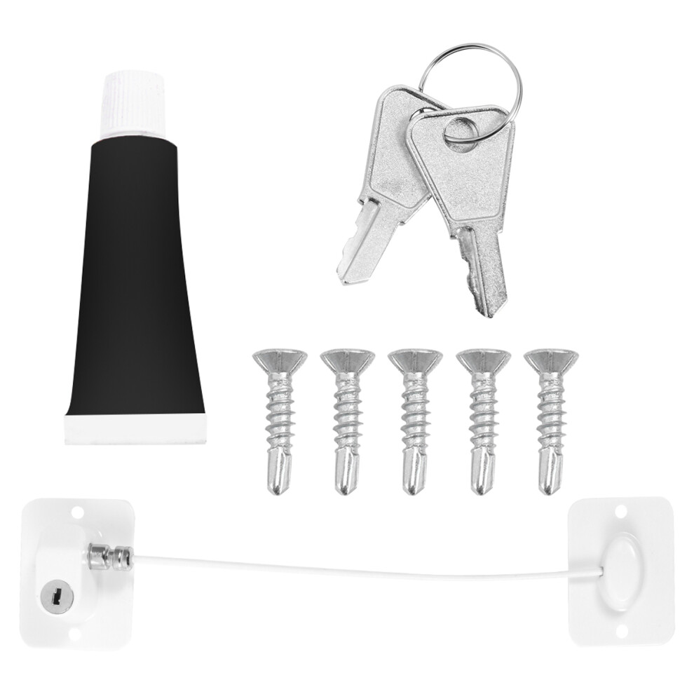 Artibetter Window Door Restrictor Cable Lock With Key For Child Safety