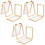 6 Pcs Wooden Paper Making Frame Diy Screen 9