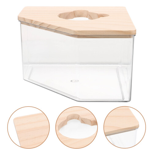 Hamster Bathroom Sand Bath Box Acrylic Container 2