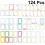 124Pcs White Write Name Label Sticker For Kids Stationery 2