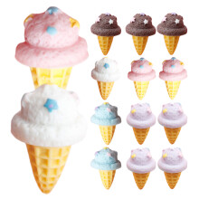 16Pcs Artificial Ice Cream Cone Diy Fake Dessert Model Photo Prop
