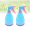 2 Pcs Blue Plastic Watering Can With Adjustable Spraying Head 10