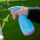 2 Pcs Blue Plastic Watering Can With Adjustable Spraying Head 6