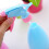 2 Pcs Blue Plastic Watering Can With Adjustable Spraying Head 11