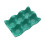6 Grids Ceramic Egg Holder Anti-Slip Refrigerator Storage Box Green 4