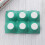 6 Grids Ceramic Egg Holder Anti-Slip Refrigerator Storage Box Green 7