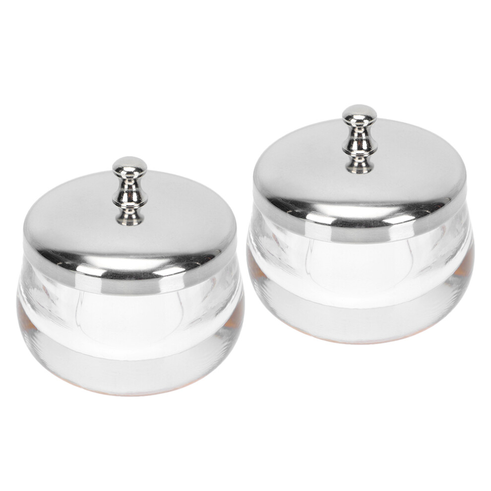 Artibetter 2Pcs Glass Nail Polish Remover Cups For Nail Art Tool