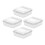4Pcs Cheese Slice Storage Cases Butter Boxes Fruit Containers 9