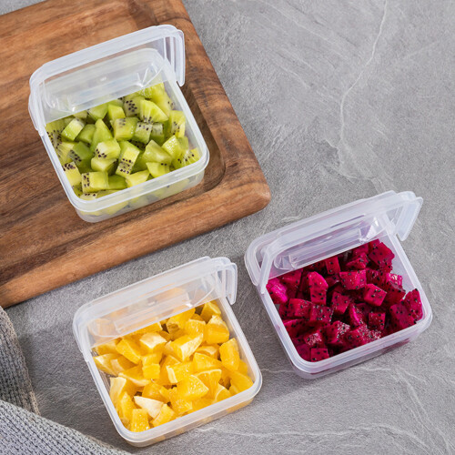 4Pcs Cheese Slice Storage Cases Butter Boxes Fruit Containers 2