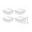4Pcs Cheese Slice Storage Cases Butter Boxes Fruit Containers 2