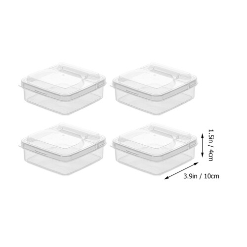 4Pcs Cheese Slice Storage Cases Butter Boxes Fruit Containers 1