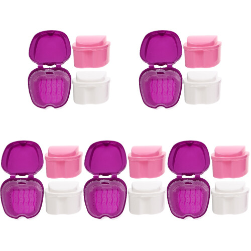 15 Pcs Mouth Storage Box Denture Case False Tooth Container 1