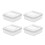 4Pcs Cheese Slice Storage Cases Butter Boxes Fruit Containers 1