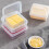 4Pcs Cheese Slice Storage Cases Butter Boxes Fruit Containers 5