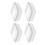 4Pcs Cheese Slice Storage Cases Butter Boxes Fruit Containers 7