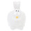 1pc Cartoon Rabbit Delicate Ceramic Egg Holder Lovely Ornament (White) 7