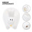 1pc Cartoon Rabbit Delicate Ceramic Egg Holder Lovely Ornament (White) 11