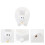 1pc Cartoon Rabbit Delicate Ceramic Egg Holder Lovely Ornament (White) 5
