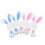 20 Pcs Easter Bunny Felt Cutlery Holder Bag For Tableware Decor 1