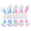 20 Pcs Easter Bunny Felt Cutlery Holder Bag For Tableware Decor 2