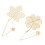 2Pcs Hollow-Out Alloy Leaf Bookmarks For Students 7