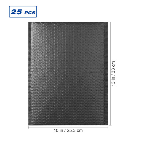 25 Pcs Black Bubble Storage Bags For Packaging 1