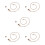 5Pcs Pet Urn Necklace Ashes Keepsake Pendant 10
