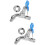 2 Sets Outdoor Faucet Single Handle With Lock Key 9