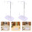 2pcs cone thread holder stand for sewing machine, spool organizer rack 11