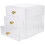 Drawer Type Storage Box Multi Layer Stackable Tabletop Organizer Clear 8