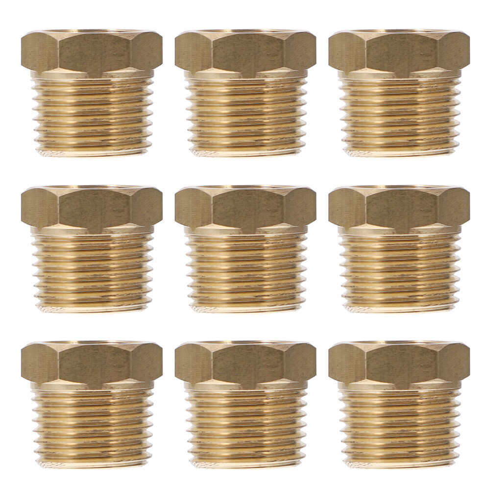 45 Pcs Brass Reducer Hex Bushing 1/4 Inch Npt Male To 1/8 Female 032510892455