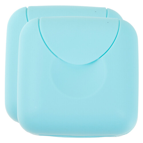 2Pcs Blue Plastic Menstrual Cup Storage Box Portable Durable Organizer