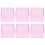 6Pcs Wedding Candy Boxes Square Plastic Gift Case Party Supplies Pink 5