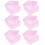 6Pcs Wedding Candy Boxes Square Plastic Gift Case Party Supplies Pink 1