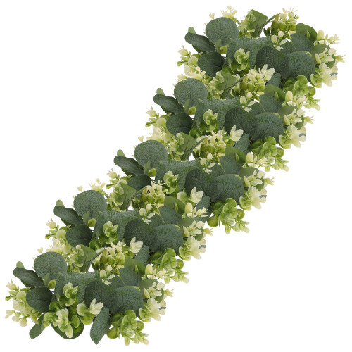 5Pcs Mini Eucalyptus Wreath For Candle Rings Table And Door Decor