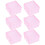 6Pcs Wedding Candy Boxes Square Plastic Gift Case Party Supplies Pink 11