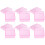 6Pcs Wedding Candy Boxes Square Plastic Gift Case Party Supplies Pink 6